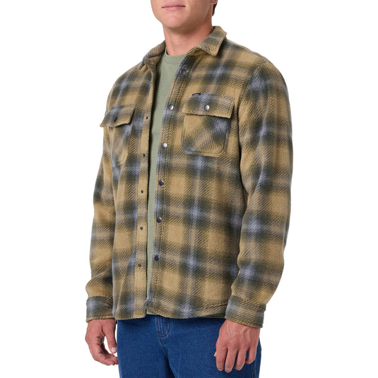 O'Neill Glacier Plaid Superfleece Long Sleeve Snap-Button Shirt