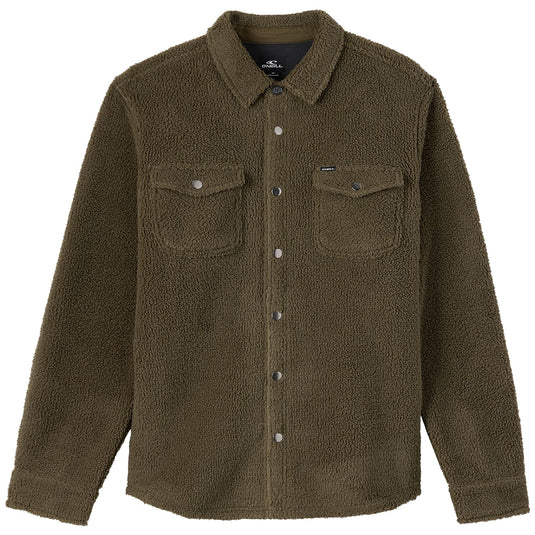 O'Neill Glacier Solid Superfleece Long Sleeve Snap-Button Shirt