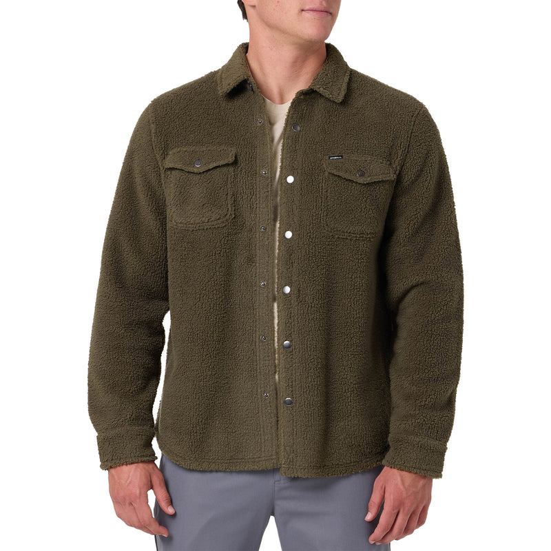 Load image into Gallery viewer, O'Neill Glacier Solid Superfleece Long Sleeve Snap-Button Shirt
