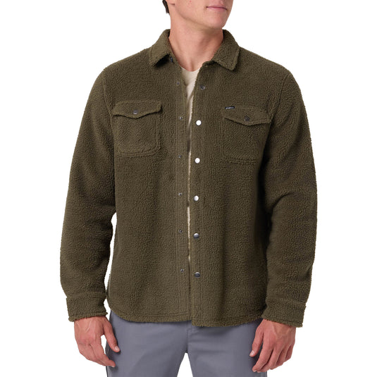 O'Neill Glacier Solid Superfleece Long Sleeve Snap-Button Shirt