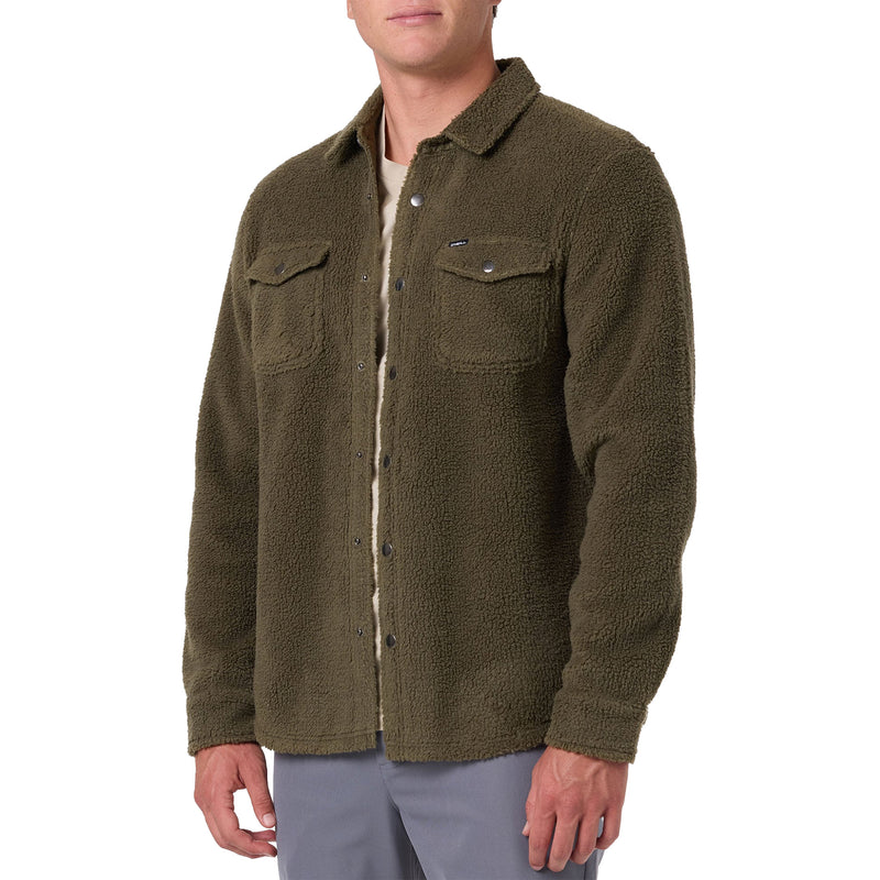 Load image into Gallery viewer, O'Neill Glacier Solid Superfleece Long Sleeve Snap-Button Shirt
