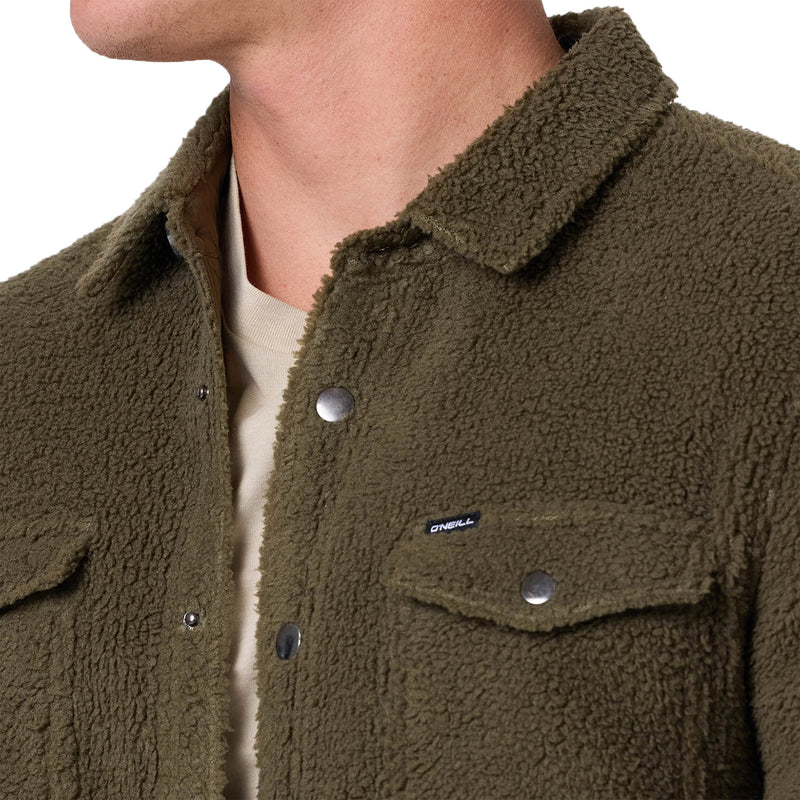 Load image into Gallery viewer, O'Neill Glacier Solid Superfleece Long Sleeve Snap-Button Shirt
