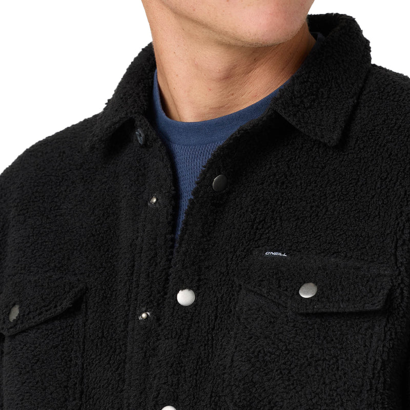 Load image into Gallery viewer, O'Neill Glacier Solid Superfleece Long Sleeve Snap-Button Shirt 6
