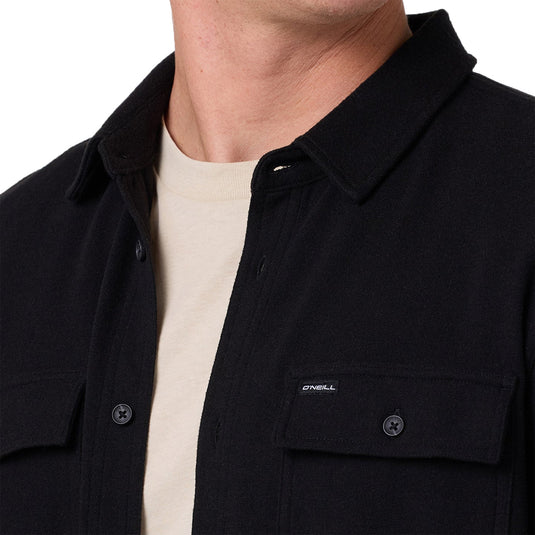 O'Neill Sutton Solid Long Sleeve Button-Up Shirt
