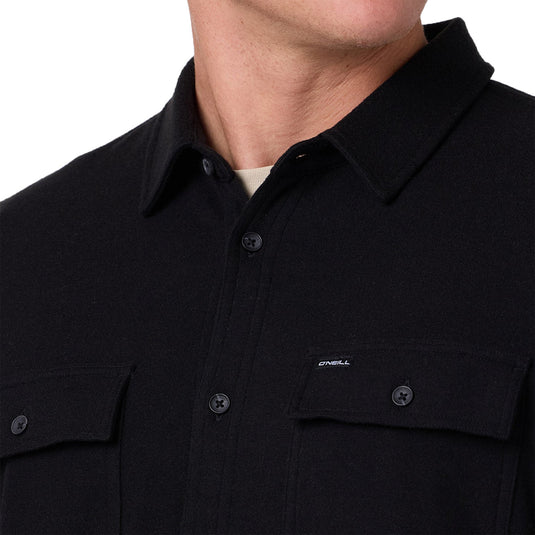 O'Neill Sutton Solid Long Sleeve Button-Up Shirt