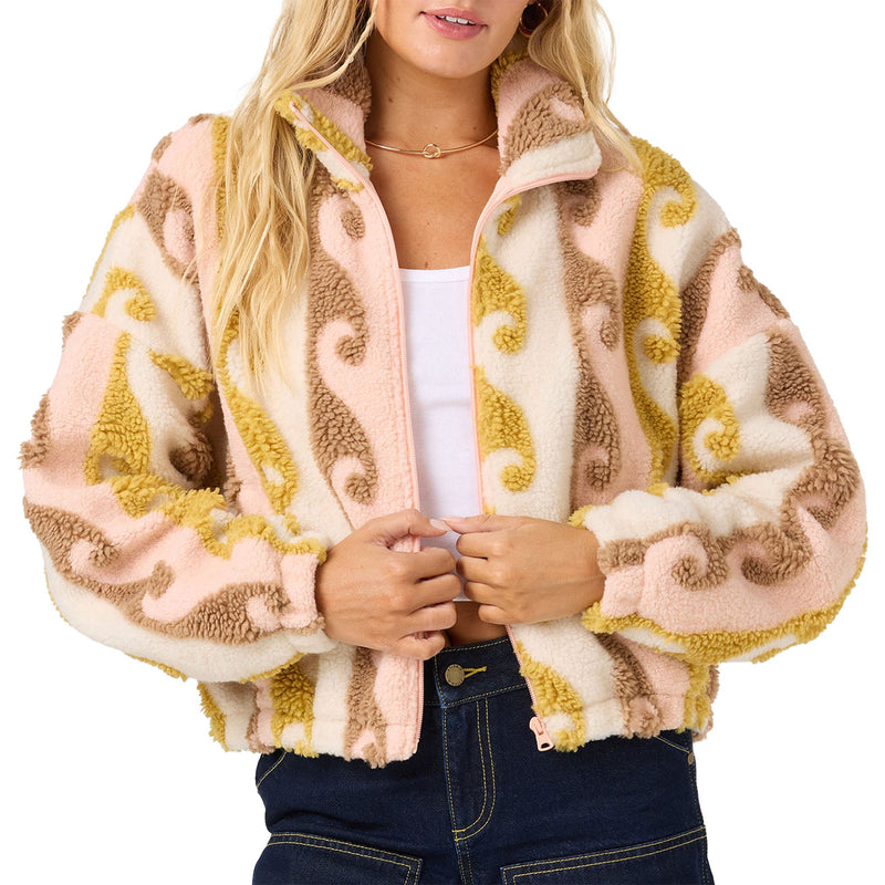 Load image into Gallery viewer, O'Neill Women's Cordin High-Pile Zip-Up Jacket
