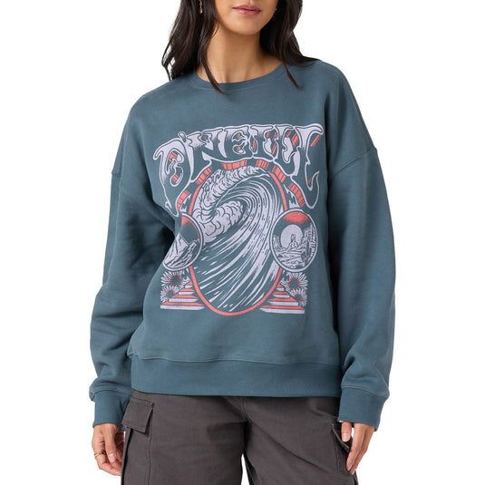 O'Neill Women's Psych'd Oversized Crew Sweatshirt