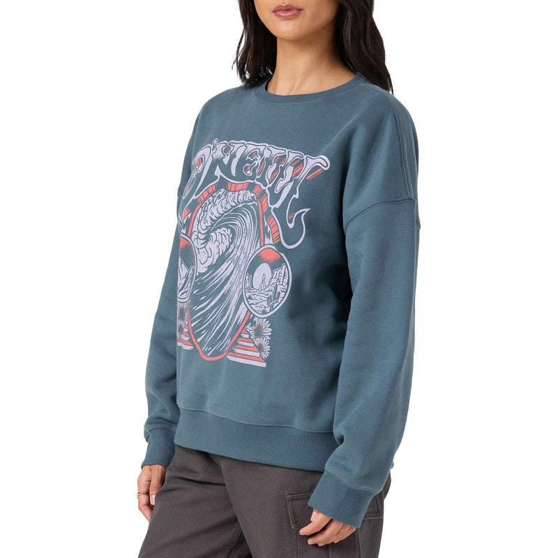 Load image into Gallery viewer, O'Neill Women's Psych'd Oversized Crew Sweatshirt
