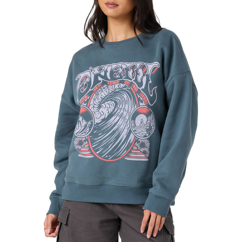 Load image into Gallery viewer, O'Neill Women's Psych'd Oversized Crew Sweatshirt
