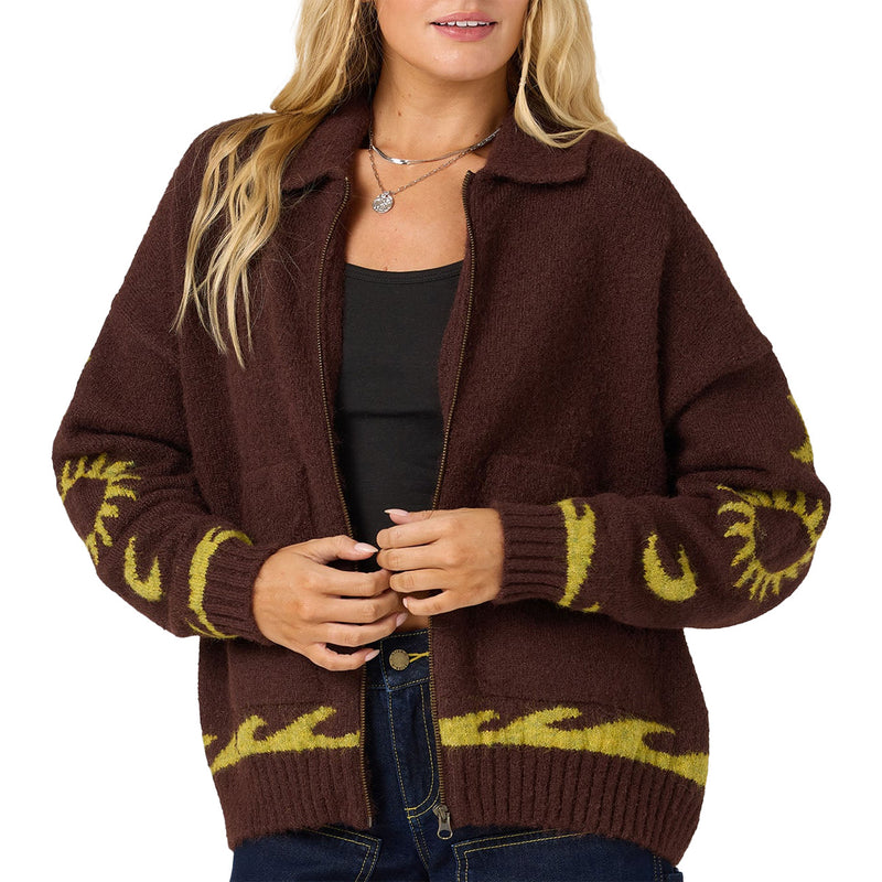 Load image into Gallery viewer, O'Neill Women's Corrine Long Sleeve Zip-Up Sweater
