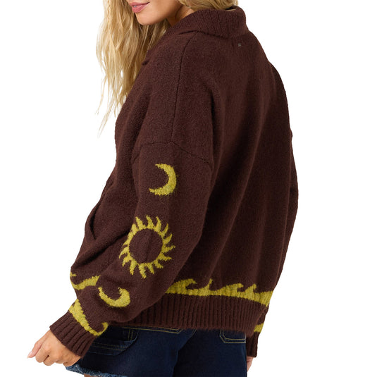 O'Neill Women's Corrine Long Sleeve Zip-Up Sweater