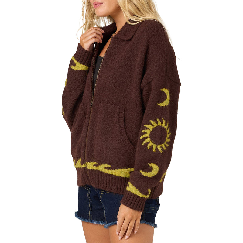Load image into Gallery viewer, O'Neill Women's Corrine Long Sleeve Zip-Up Sweater
