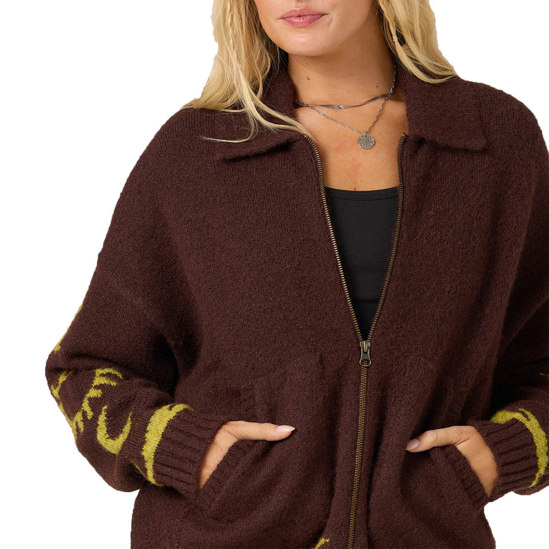 Load image into Gallery viewer, O'Neill Women's Corrine Long Sleeve Zip-Up Sweater
