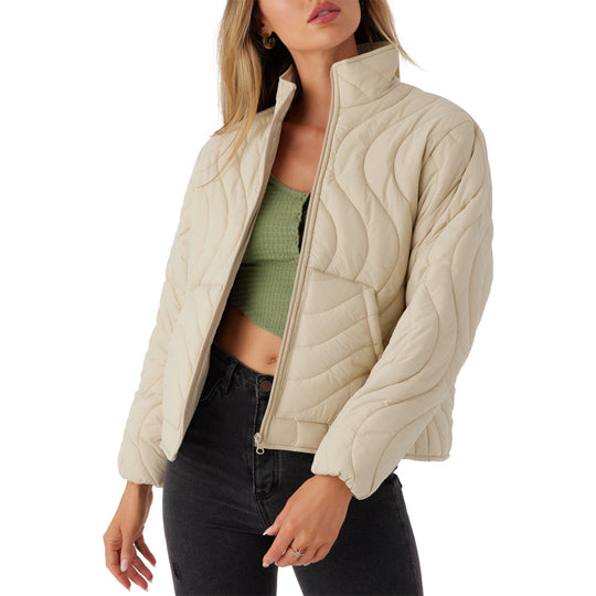 O'Neill Women's Eden Wave Quilted Zip-Up Jacket