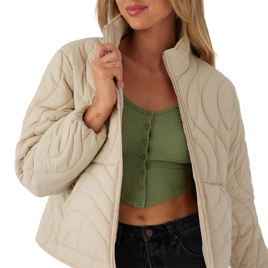 O'Neill Women's Eden Wave Quilted Zip-Up Jacket