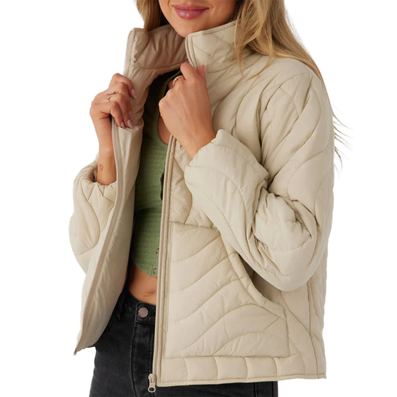 Load image into Gallery viewer, O'Neill Women's Eden Wave Quilted Zip-Up Jacket
