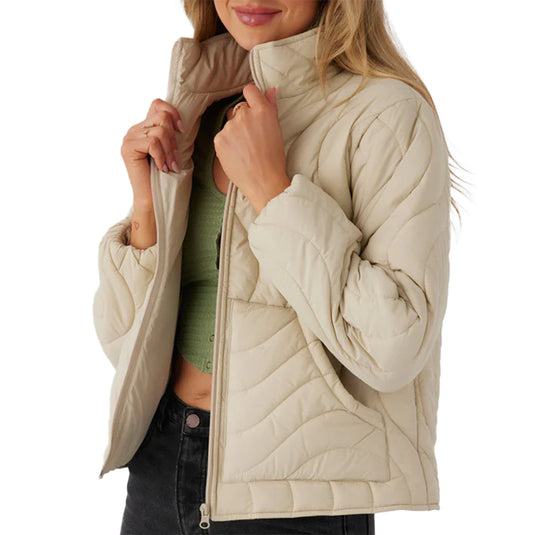 O'Neill Women's Eden Wave Quilted Zip-Up Jacket