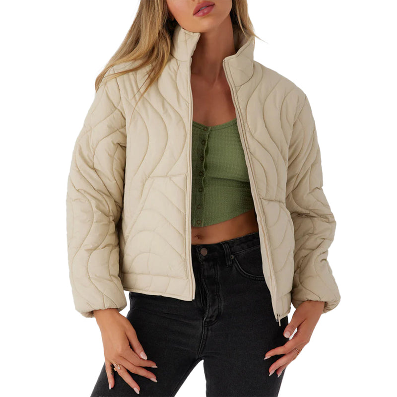 Load image into Gallery viewer, O'Neill Women's Eden Wave Quilted Zip-Up Jacket

