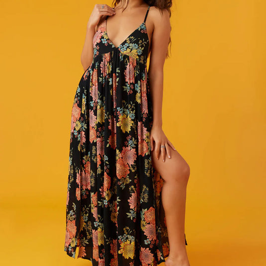 O'Neill Women's Saltwater Essentials Kali Floral Mel Cover-Up Maxi Dress
