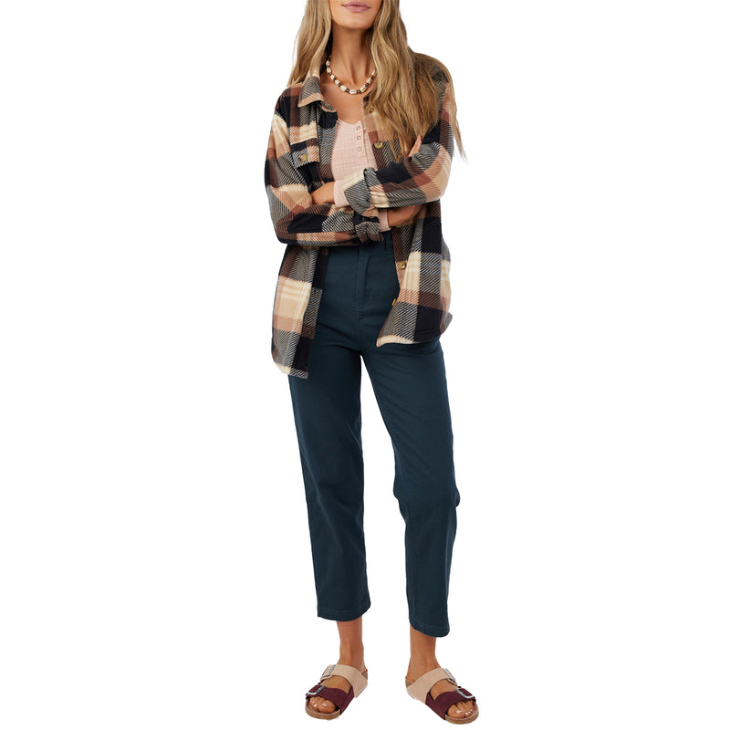 Load image into Gallery viewer, O'Neill Women's Collins Oversized Superfleece Flannel Shacket Jacket
