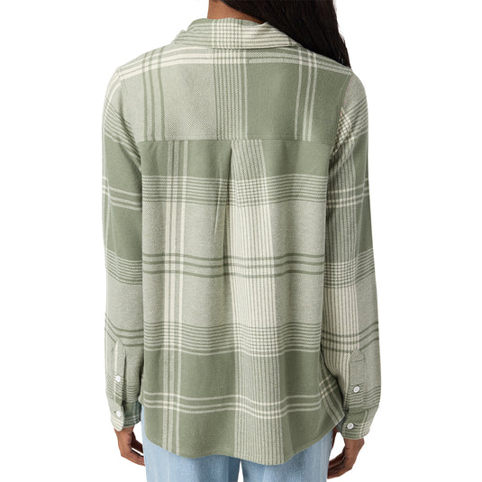 O'Neill Women's Jorgina Long Sleeve Button-Up Flannel Shirt
