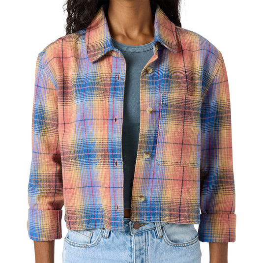 O'Neill Women's Roy Long Sleeve Button-Up Flannel Shirt 2