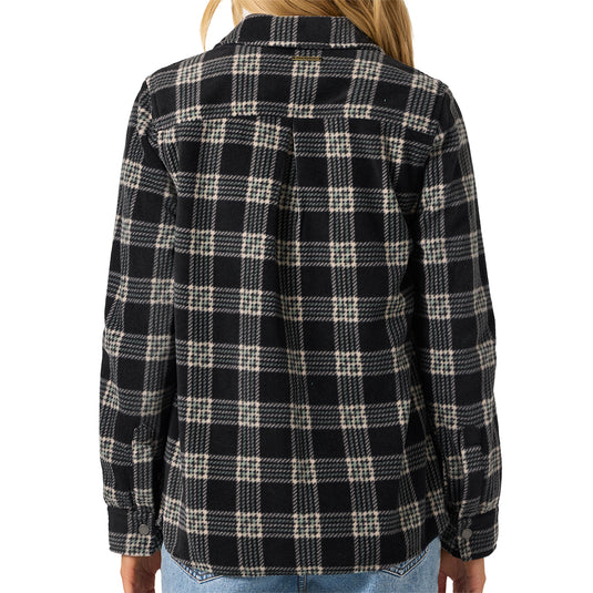 O'Neill Women's Zuma Superfleece Long Sleeve Button-Up Flannel Shirt