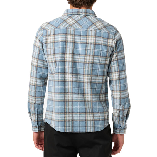 O'Neill Glacier Plaid Superfleece Long Sleeve Button-Up Flannel Shirt 5