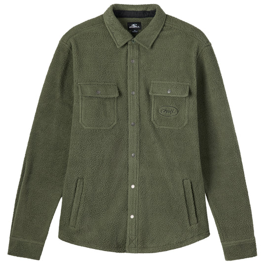 O'Neill Glacier High Pile Long Sleeve Button-Up Overshirt