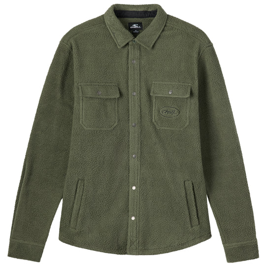 O'Neill Glacier High Pile Long Sleeve Button-Up Overshirt