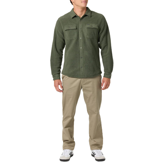 O'Neill Glacier High Pile Long Sleeve Button-Up Overshirt