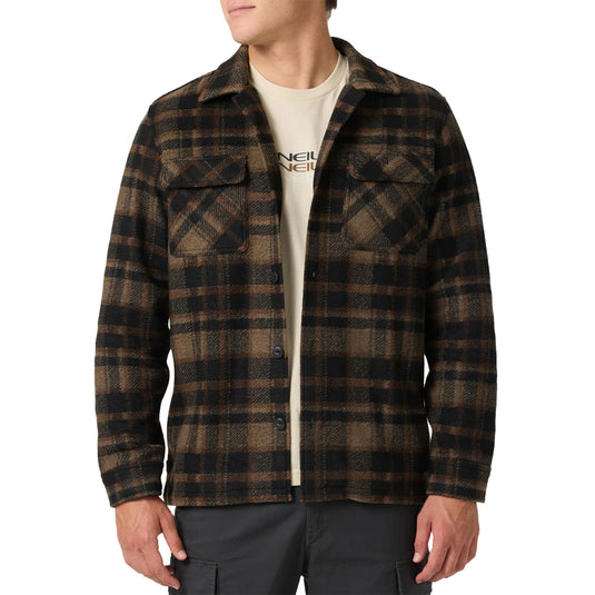 O'Neill OG Lux Long Sleeve Button-Up Overshirt