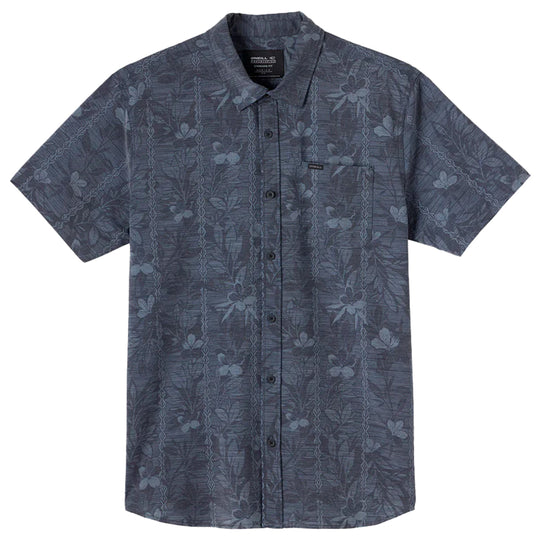 O'Neill Trvlr UPF Traverse Slub Standard Short Sleeve Button-Up Shirt