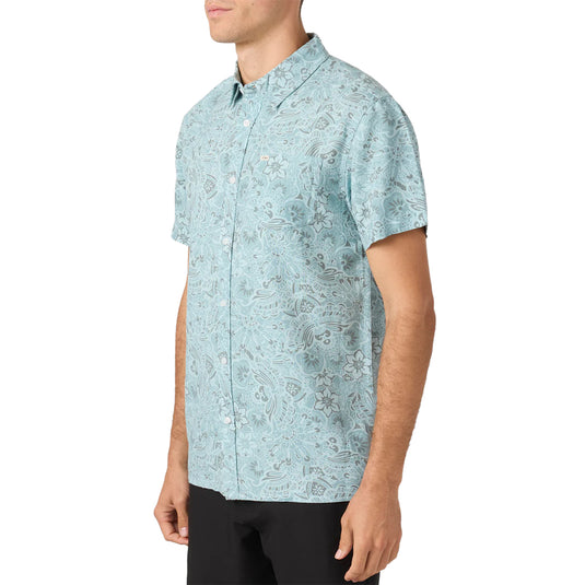 O'Neill OG Eco Print Standard Short Sleeve Button-Up Shirt