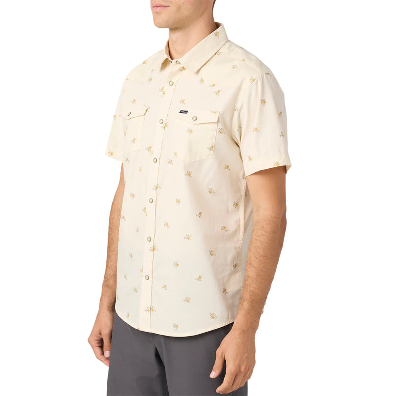 Load image into Gallery viewer, O'Neill Bar DO'riginals Short Sleeve Button-Up Snap Standard Shirt - Cream 4
