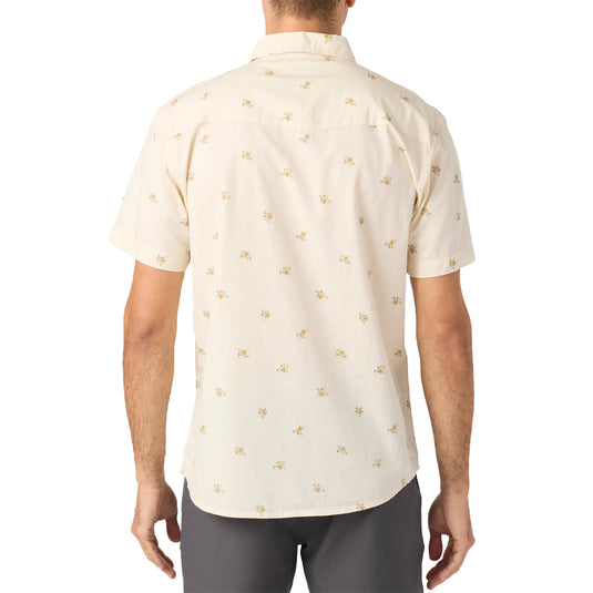 O'Neill Bar DO'riginals Short Sleeve Button-Up Snap Standard Shirt - Cream 5