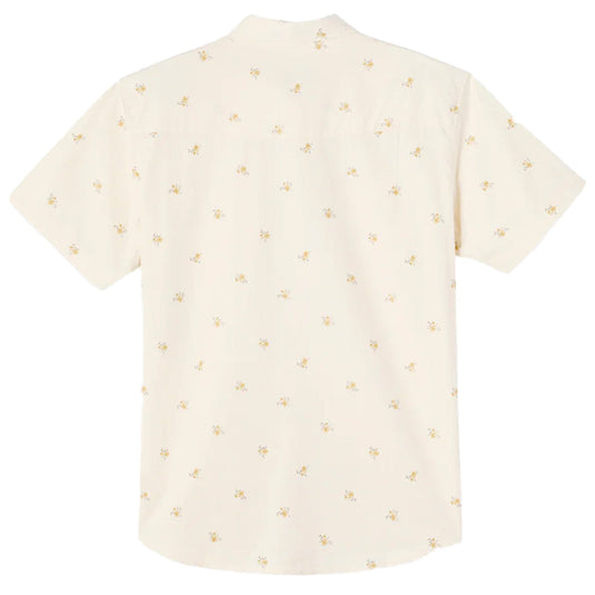 O'Neill Bar DO'riginals Short Sleeve Button-Up Snap Standard Shirt - Cream 2