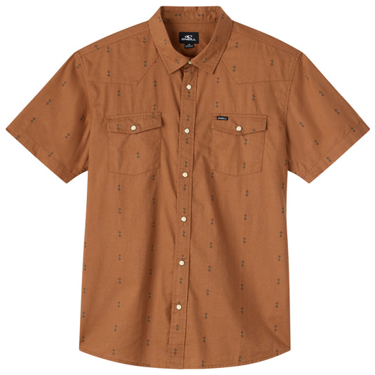 O'Neill Bar Dog Short Sleeve Button-Up Snap Standard Shirt