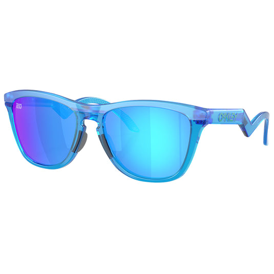 Oakley Frogskins Hybrid Fabio Quartararo Signature Series Sunglasses - Matte Acid Blue/Prizm Sapphire 1
