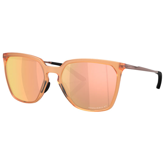 Oakley Sielo SQ Polarized Sunglasses  - Matte Transparent Ginger/Prizm Rose Gold