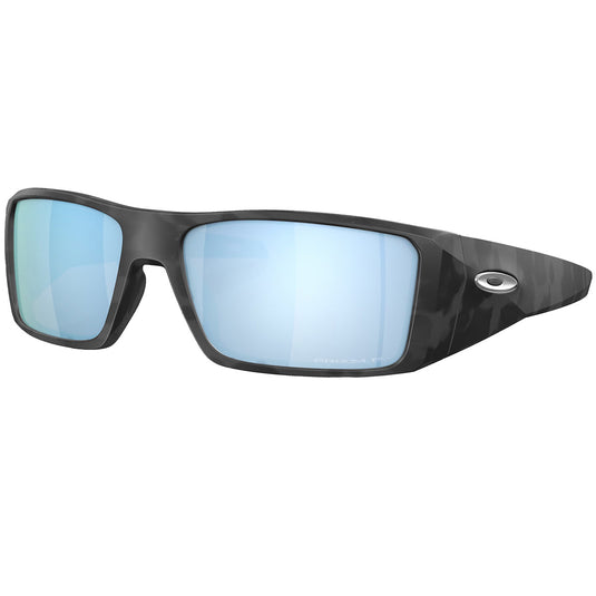Oakley Heliostat Polarized Sunglasses - Matte Black Camo/Prizm Deep Water