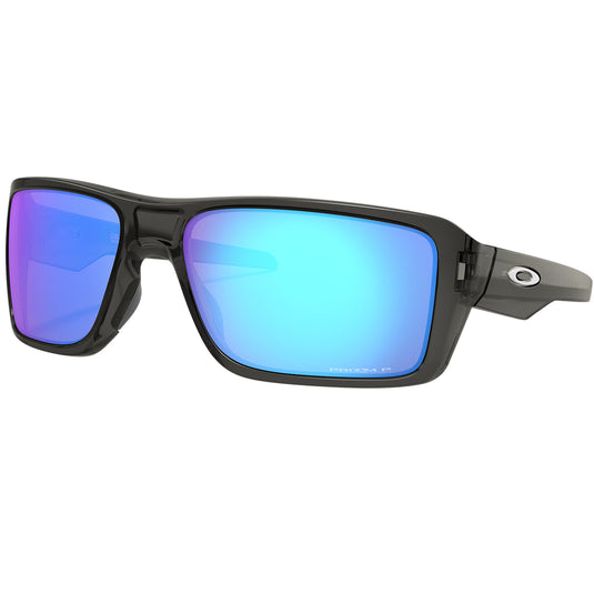 Oakley Double Edge Polarized Sunglasses - Grey Smoke/Prizm Sapphire