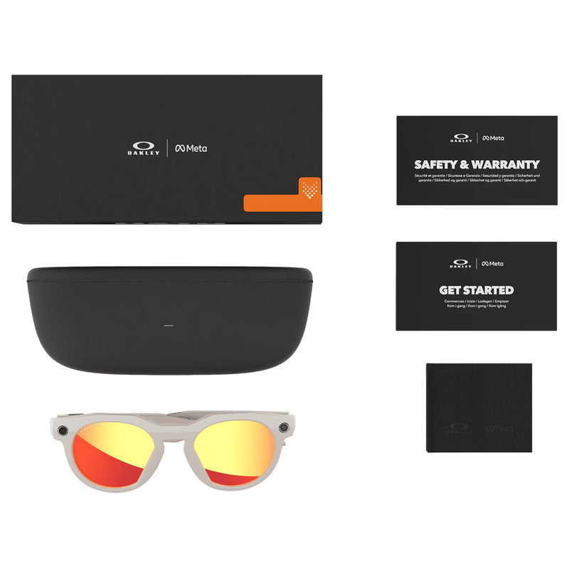 Load image into Gallery viewer, Oakley Meta HSTN Sunglasses - Warm Grey/Prizm Ruby
