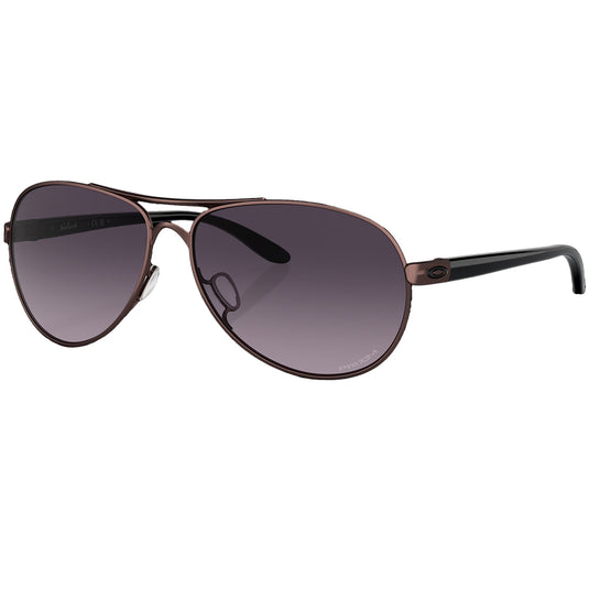 Oakley Women's Feedback Sunglasses - Satin Grenache/Prizm Grey Gradient
