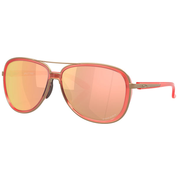 Oakley Split Time Sunglasses - Matte Transparent Peach/Prizm Rose