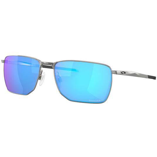 Oakley Ejector Sunglasses - Satin Chrome/Prizm Sapphire