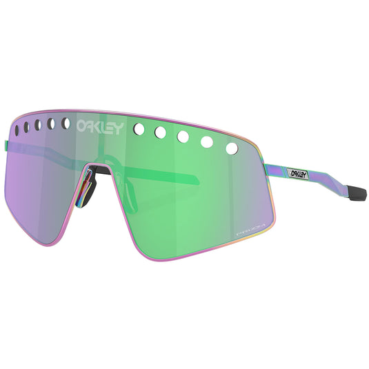 Oakley Sutro Ti Sweep Sunglasses - Polished Oil Slick/Prizm Road Jade 1