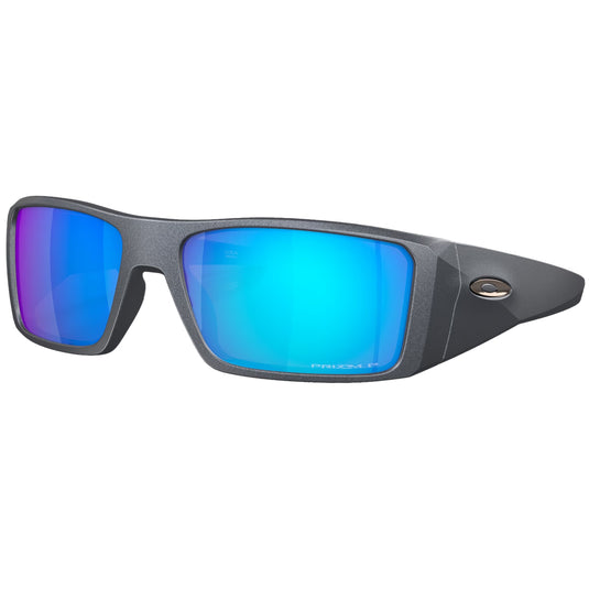 Oakley Heliostat Polarized Sunglasses - Blue Steel/Prizm Sapphire