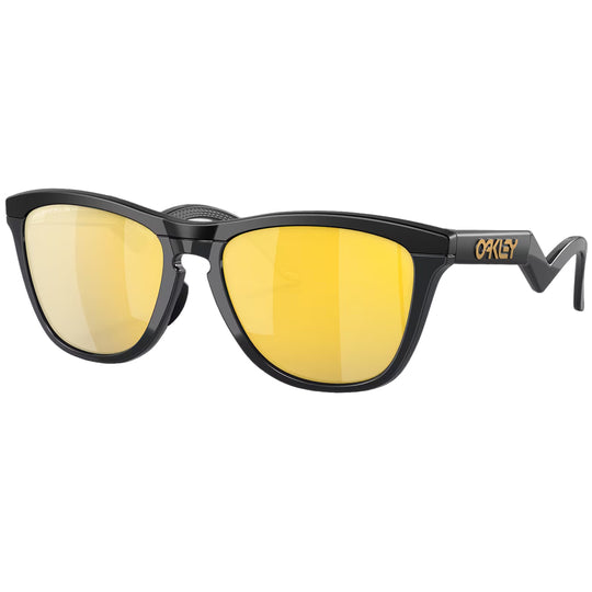 Oakley Frogskins Hybrid Polarized Sunglasses - Matte Black/Prizm 24k