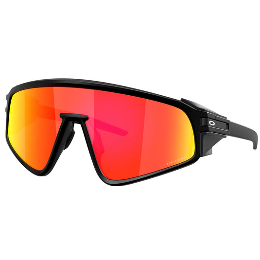 Oakley Latch Panel Sunglasses - Matte Black/Prizm Ruby